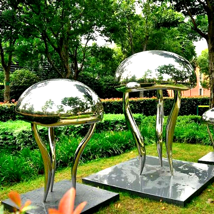 Stainless Steel Garden Decorative Animal Jellyfish Sculpture