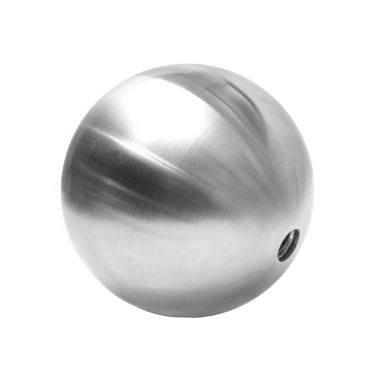 Brushed Polished Stainless Steel Hollow Spheres 150mm M8 Holes